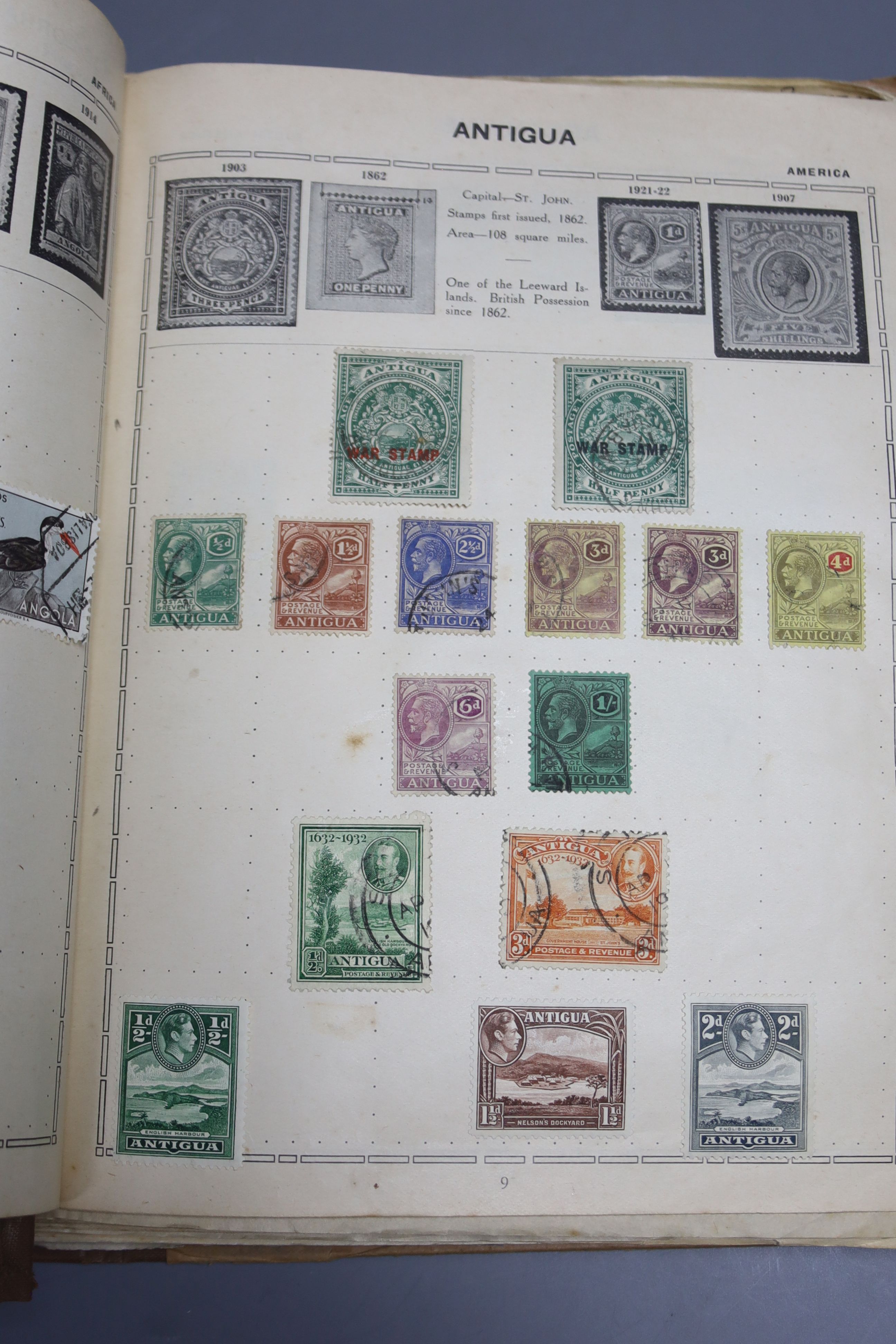 An album of world stamps